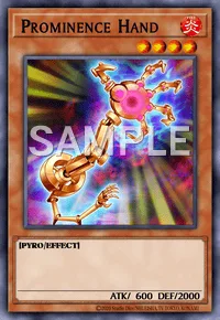 Prominence Hand, Yu-Gi-Oh! card, FIRE