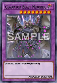 Gladiator Beast Nerokius, Yu-Gi-Oh! card, DARK
