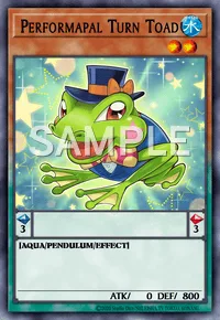 Performapal Turn Toad, Yu-Gi-Oh! card, WATER
