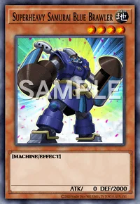 Superheavy Samurai Blue Brawler, Yu-Gi-Oh! card, EARTH