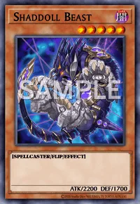 Shaddoll Beast, Yu-Gi-Oh! card, DARK