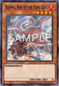Suanni, Fire of the Yang Zing, Yu-Gi-Oh! card, FIRE