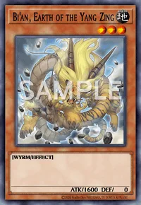 Bi'an, Earth of the Yang Zing, Yu-Gi-Oh! card, EARTH