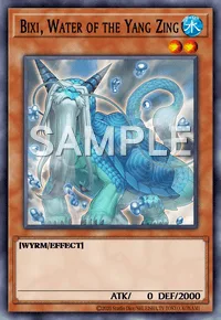Bixi, Water of the Yang Zing, Yu-Gi-Oh! card, WATER
