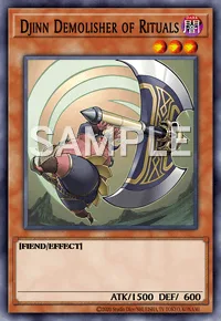 Djinn Demolisher of Rituals, Yu-Gi-Oh! card, DARK