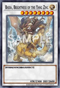 Baxia, Brightness of the Yang Zing, Yu-Gi-Oh! card, LIGHT