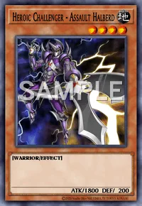 Heroic Challenger - Assault Halberd, Yu-Gi-Oh! card, EARTH