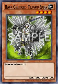 Heroic Challenger - Thousand Blades, Yu-Gi-Oh! card, EARTH