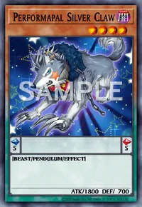 Performapal Silver Claw, Yu-Gi-Oh! card, DARK