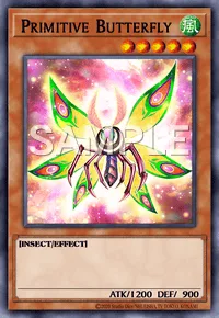 Primitive Butterfly, Yu-Gi-Oh! card, WIND
