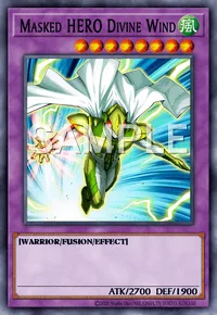 Masked HERO Divine Wind, Yu-Gi-Oh! card, WIND