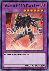 Masked HERO Dark Law, Yu-Gi-Oh! card, DARK