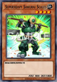Superheavy Samurai Scales, Yu-Gi-Oh! card, EARTH