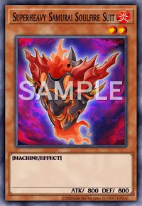 Superheavy Samurai Soulfire Suit, Yu-Gi-Oh! card, FIRE