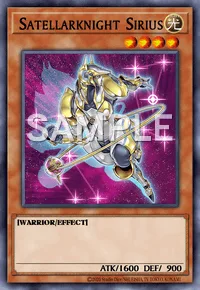 Satellarknight Sirius, Yu-Gi-Oh! card, LIGHT