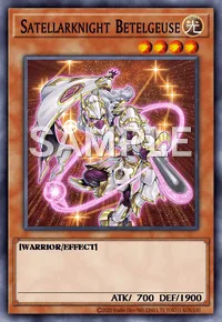 Satellarknight Betelgeuse, Yu-Gi-Oh! card, LIGHT
