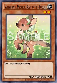 Valerifawn, Mystical Beast of the Forest, Yu-Gi-Oh! card, EARTH
