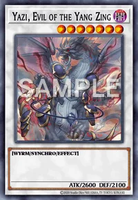 Yazi, Evil of the Yang Zing, Yu-Gi-Oh! card, DARK