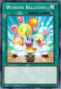 Wonder Balloons, Yu-Gi-Oh! card, SPELL