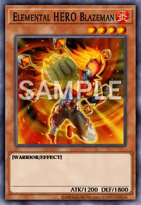 Elemental HERO Blazeman, Yu-Gi-Oh! card, FIRE