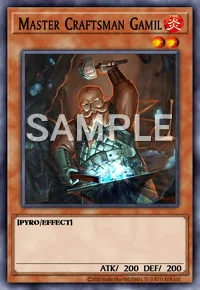 Master Craftsman Gamil, Yu-Gi-Oh! card, FIRE
