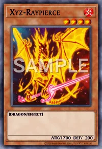 Xyz-Raypierce, Yu-Gi-Oh! card, FIRE