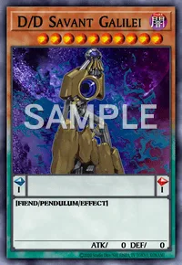 D/D Savant Galilei, Yu-Gi-Oh! card, DARK