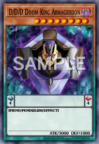 D/D/D Doom King Armageddon, Yu-Gi-Oh! card, DARK
