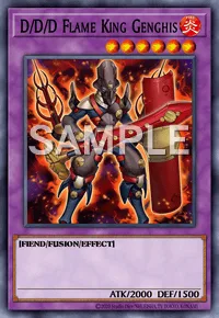 D/D/D Flame King Genghis, Yu-Gi-Oh! card, FIRE