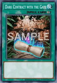 Dark Contract with the Gate, Yu-Gi-Oh! card, SPELL