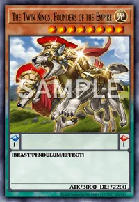 The Twin Kings, Founders of the Empire, Yu-Gi-Oh! card, LIGHT