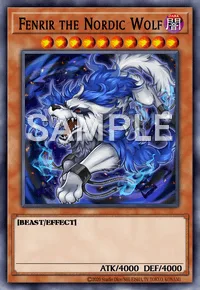 Fenrir the Nordic Wolf, Yu-Gi-Oh! card, DARK