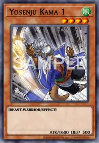 Yosenju Kama 1, Yu-Gi-Oh! card, WIND