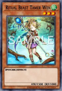 Ritual Beast Tamer Wen, Yu-Gi-Oh! card, WIND