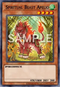 Spiritual Beast Apelio, Yu-Gi-Oh! card, WIND