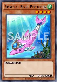 Spiritual Beast Pettlephin, Yu-Gi-Oh! card, WIND