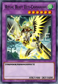 Ritual Beast Ulti-Cannahawk, Yu-Gi-Oh! card, WIND