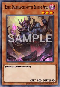 Rubic, Malebranche of the Burning Abyss, Yu-Gi-Oh! card, DARK