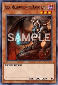Alich, Malebranche of the Burning Abyss, Yu-Gi-Oh! card, DARK