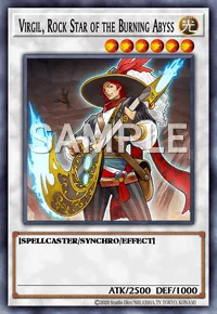 Virgil, Rock Star of the Burning Abyss, Yu-Gi-Oh! card, LIGHT