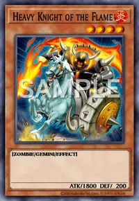 Heavy Knight of the Flame, Yu-Gi-Oh! card, FIRE