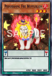Performapal Fire Mufflerlion, Yu-Gi-Oh! card, FIRE