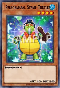 Performapal Stamp Turtle, Yu-Gi-Oh! card, WATER