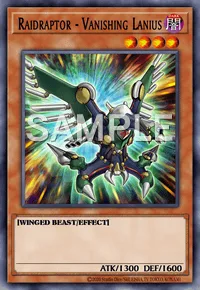 Raidraptor - Vanishing Lanius, Yu-Gi-Oh! card, DARK