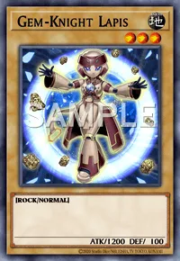 Gem-Knight Lapis, Yu-Gi-Oh! card, EARTH