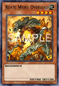 Koa'ki Meiru Overload, Yu-Gi-Oh! card, EARTH