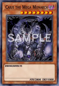 Caius the Mega Monarch, Yu-Gi-Oh! card, DARK