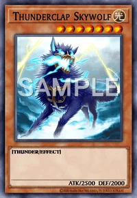 Thunderclap Skywolf, Yu-Gi-Oh! card, LIGHT