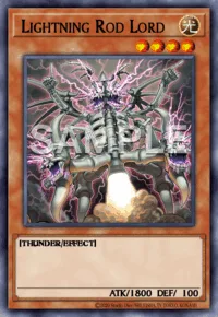 Lightning Rod Lord, Yu-Gi-Oh! card, LIGHT