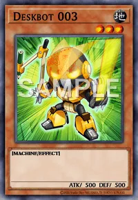 Deskbot 003, Yu-Gi-Oh! card, EARTH